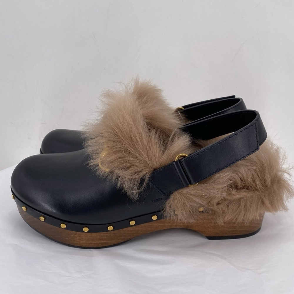 Gucci black & brown leather Horsebit Amstel clogs - Picture 5 of 13